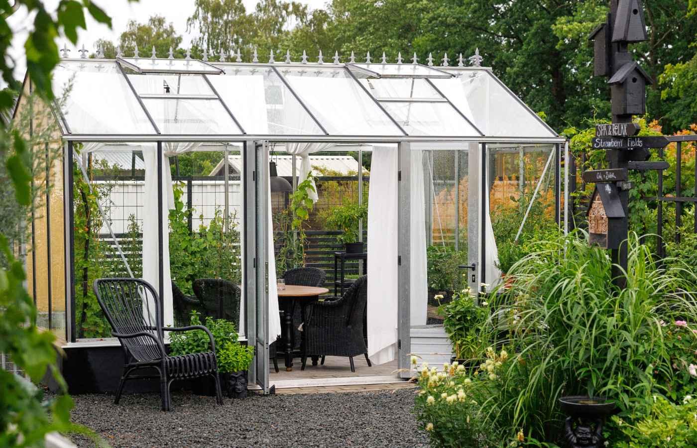 Vaxthus Mur Maxi Olackerat Aluminium